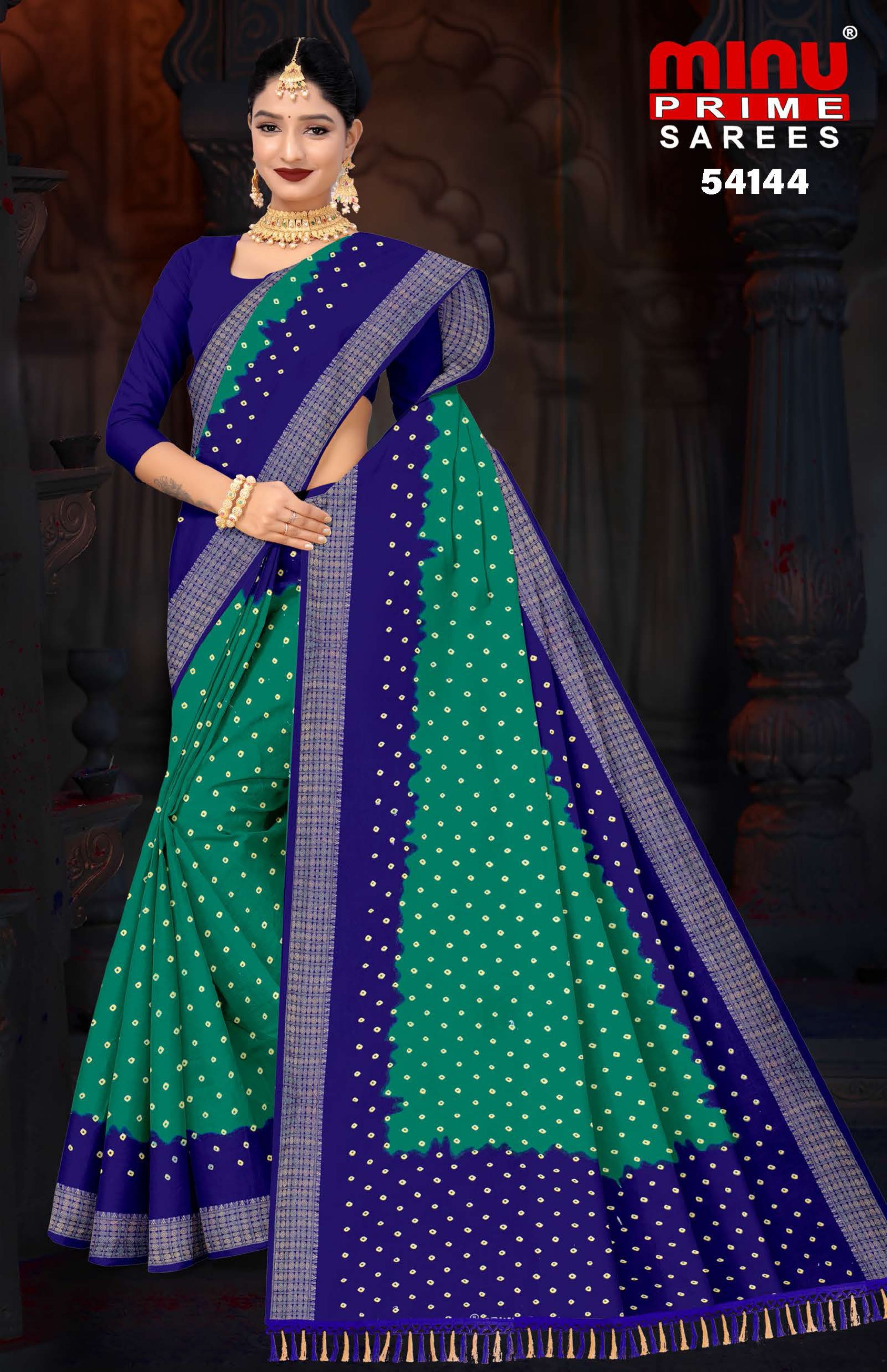 Cotton Printed Saree Param Sundari (Vol-1) - 10 Pcs Set