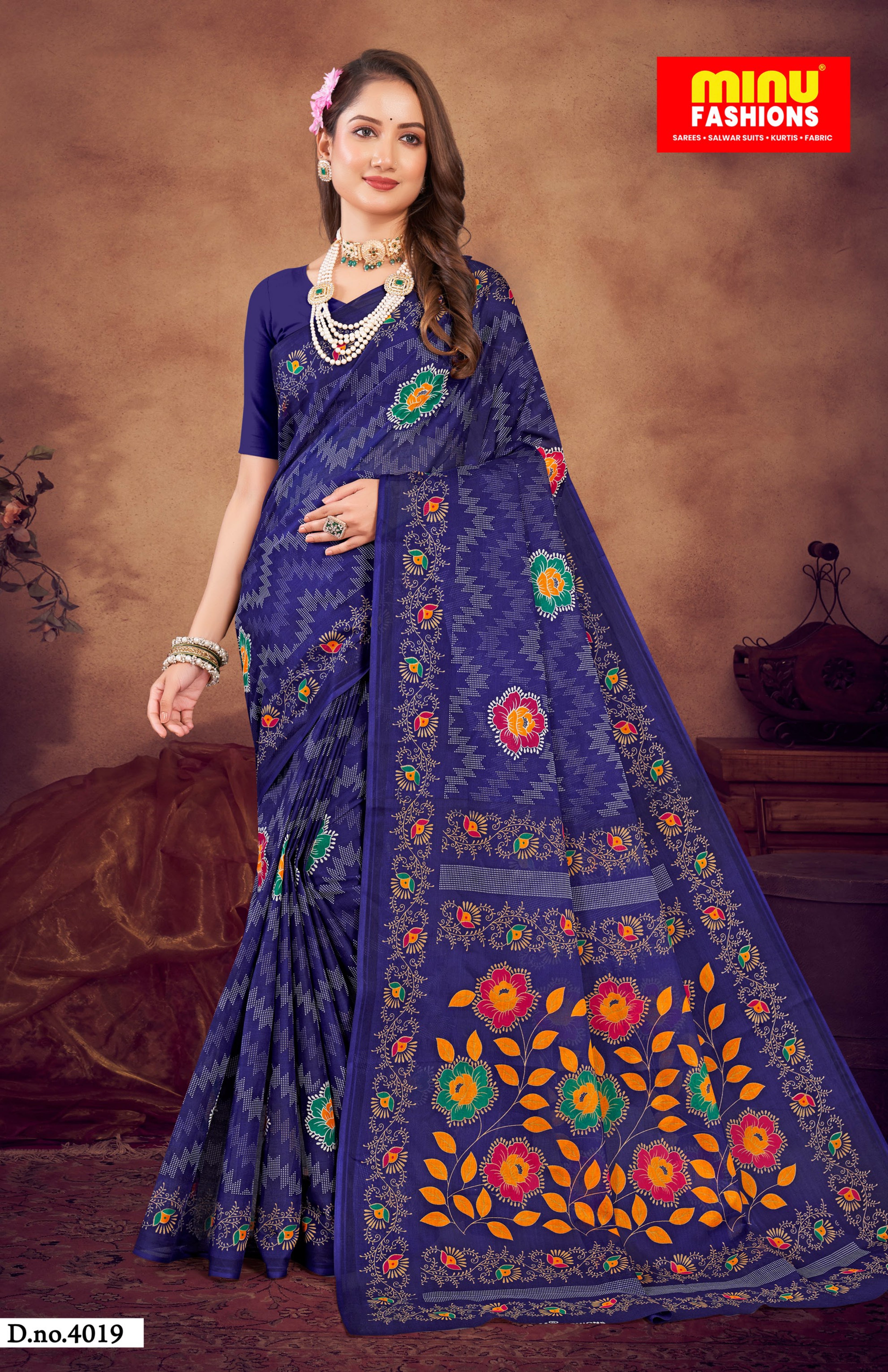 Malai Cotton Saree Priyatama (Vol-13) - 8 Pcs Set