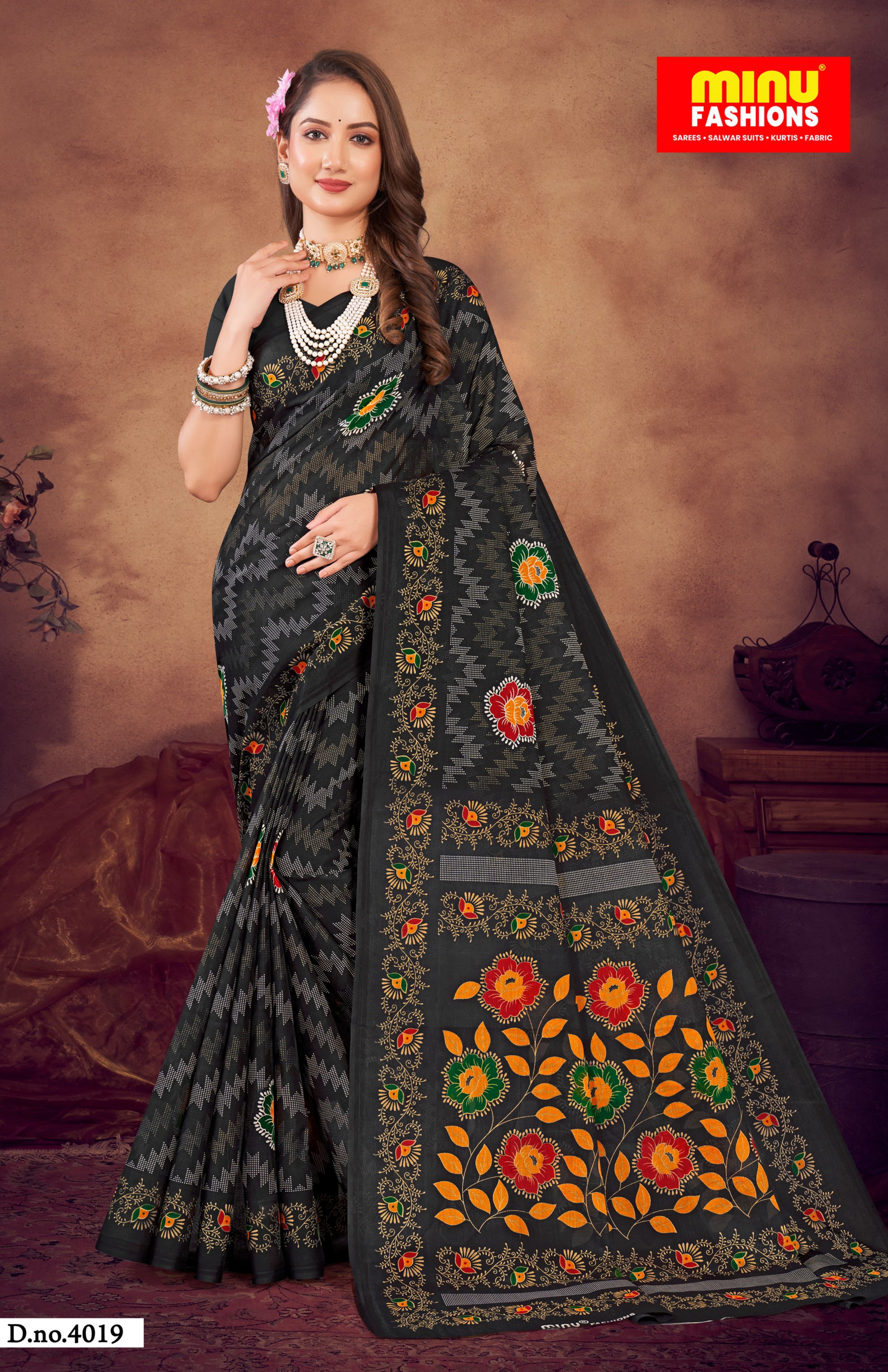 Malai Cotton Saree Priyatama (Vol-13) - 8 Pcs Set