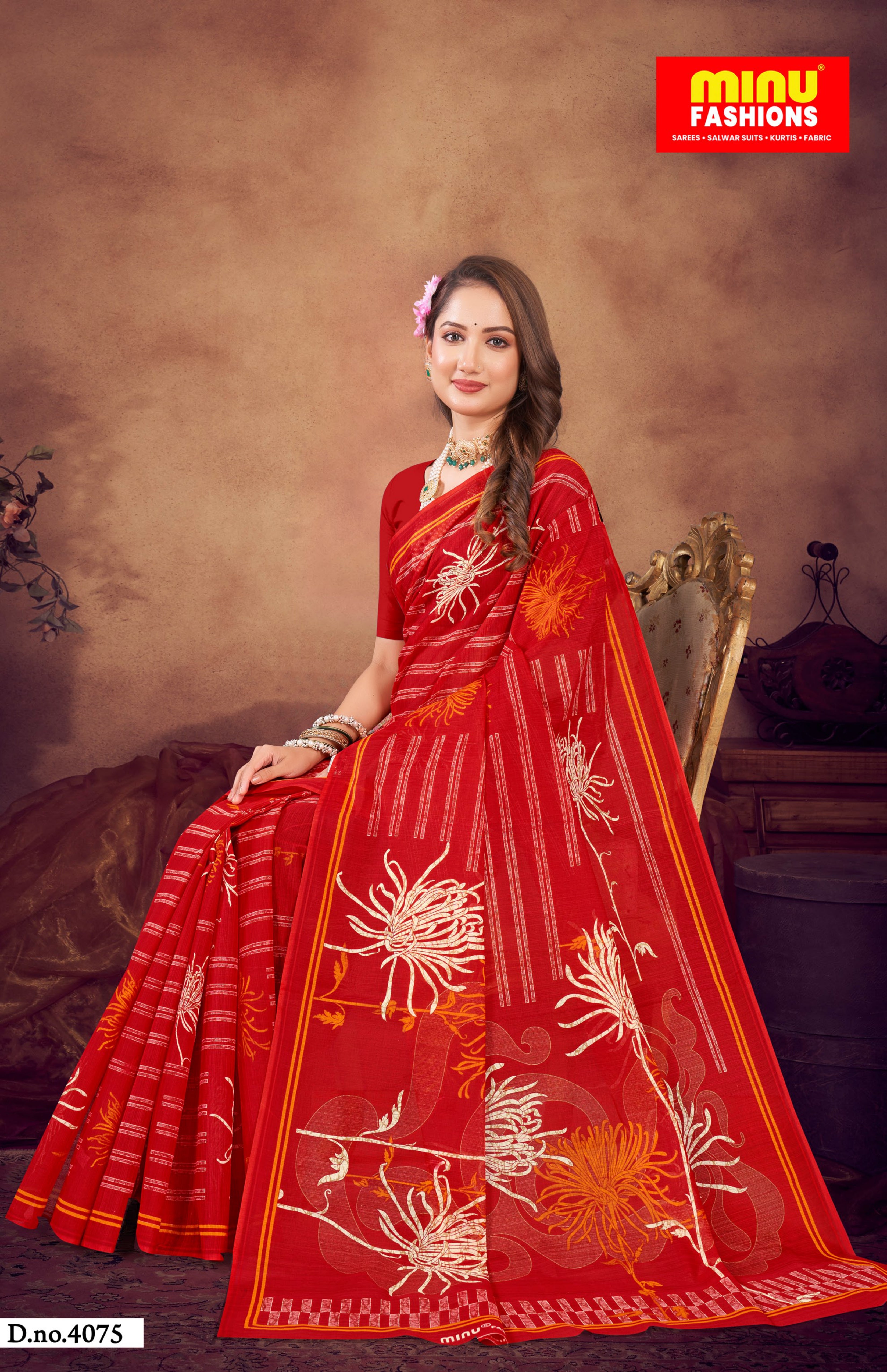 Malai Cotton Saree Priyatama (Vol-13) - 8 Pcs Set