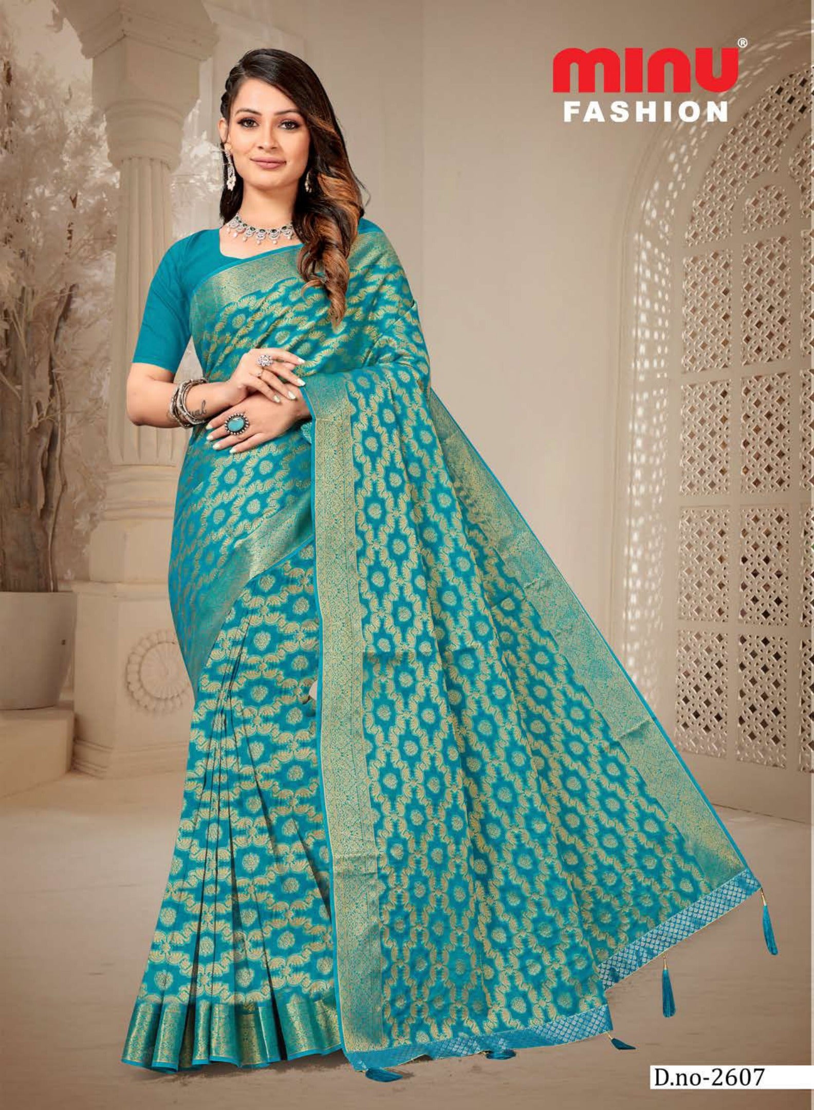 Embroidered Saree- Pure & Real vol-20 (8P)