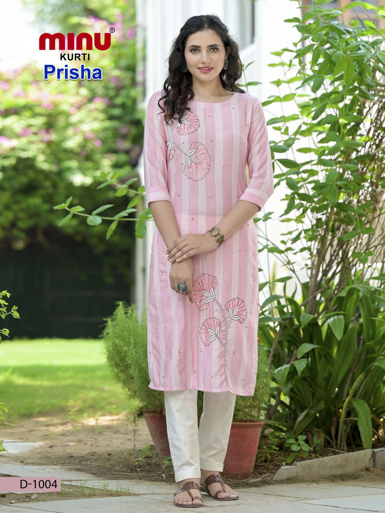 Soft embroidered kurti for sale