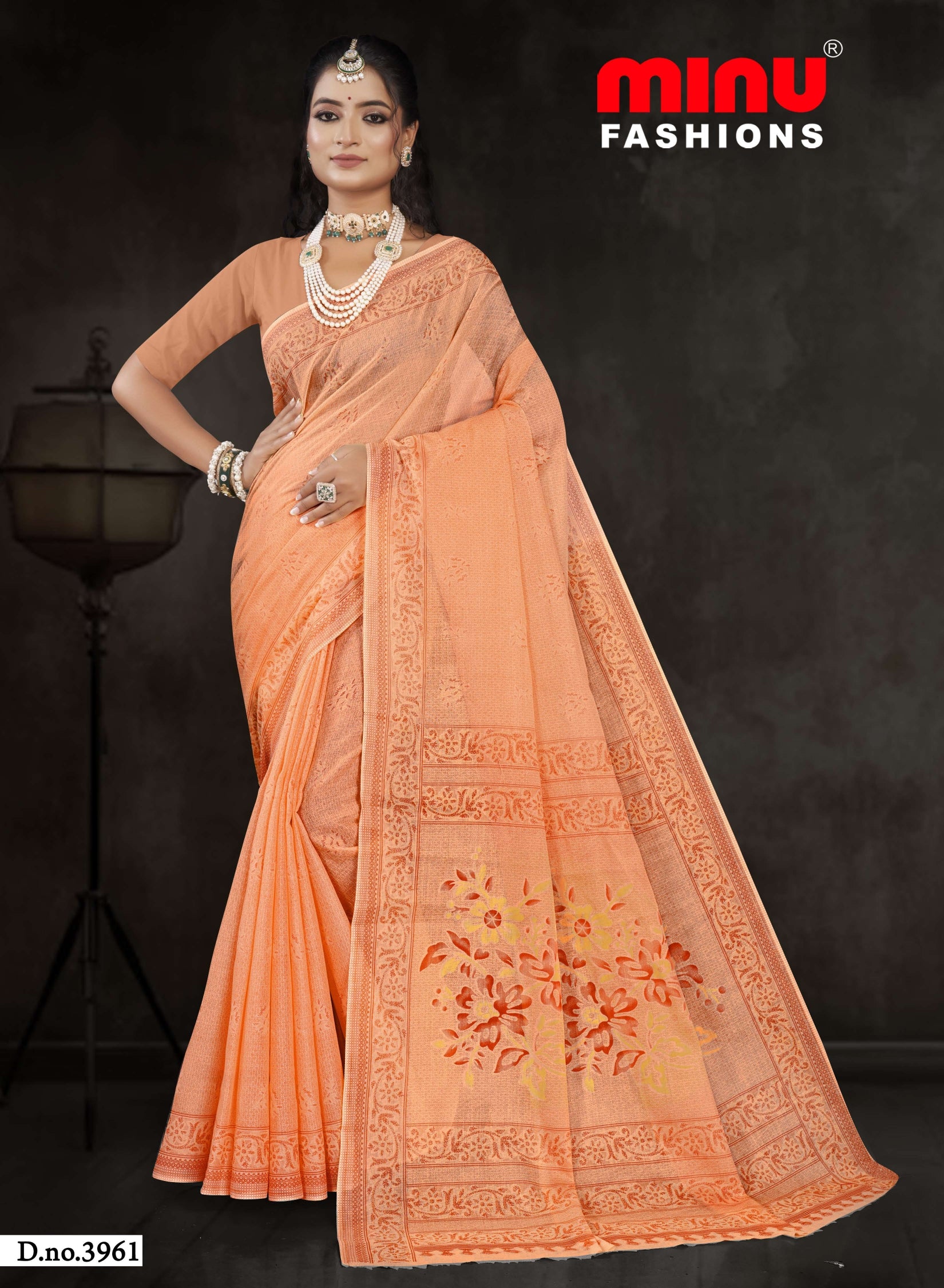 Printed Cotton Saree Rajanya Pestal Vol-2 (8 Pcs)