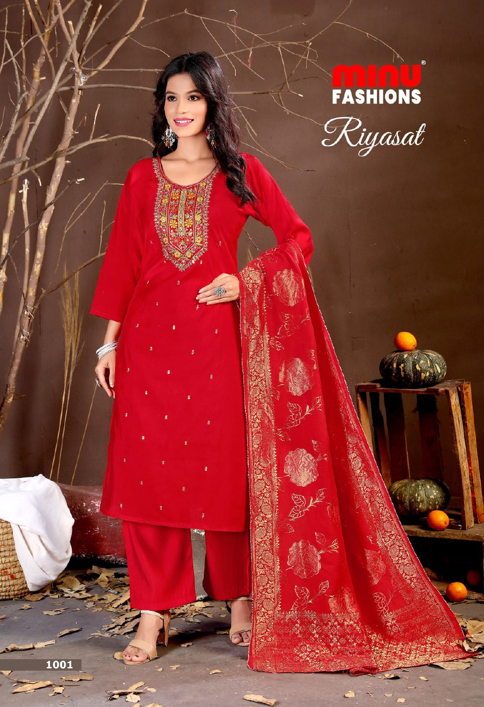 Riyasat (Vol - 01) Stitched Suit (8 Pcs)