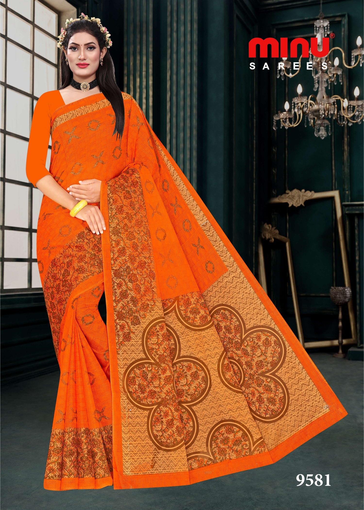 Best offers on online printed saree of Minu Business