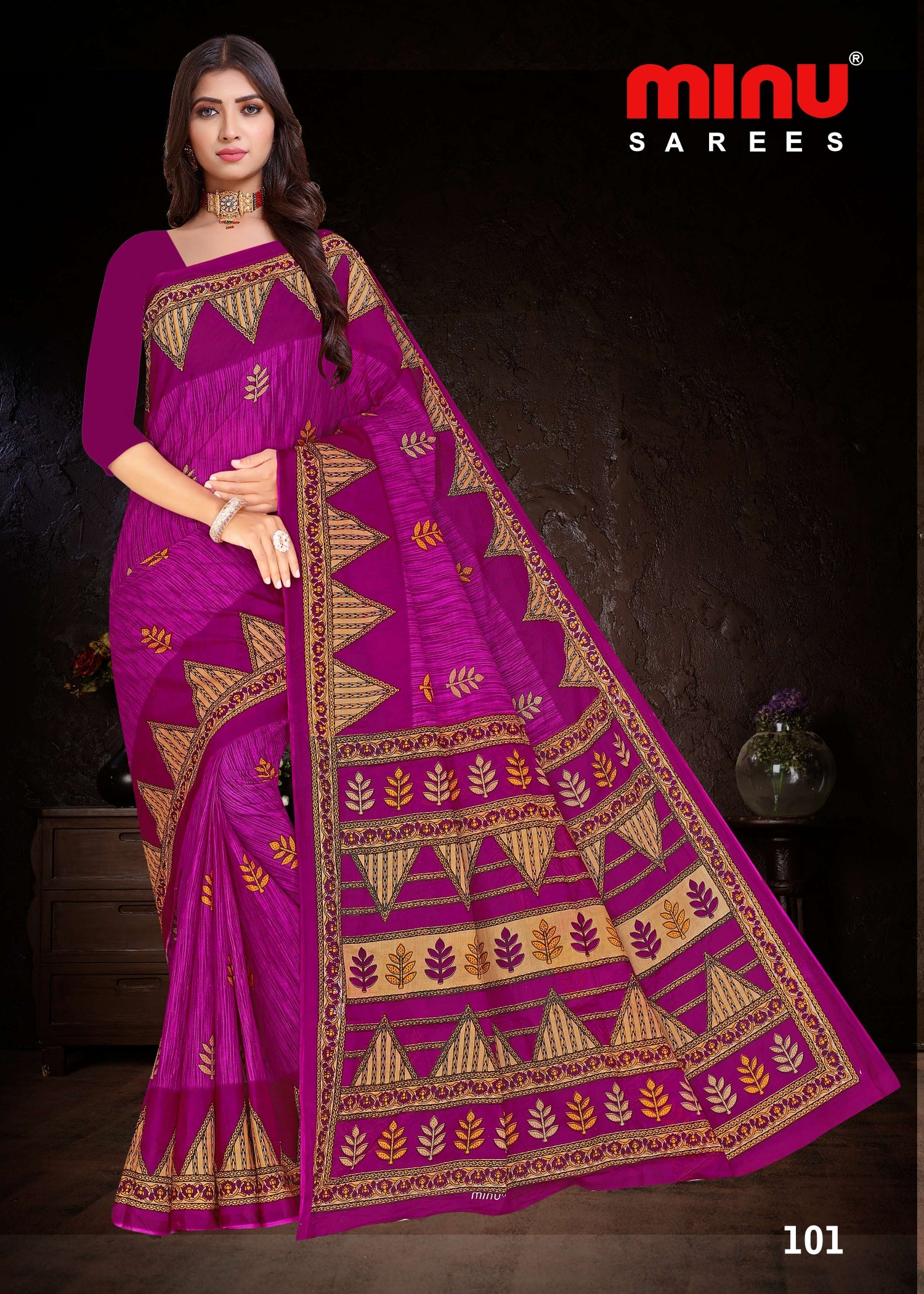 top-quality printed cotton saree for online resellers