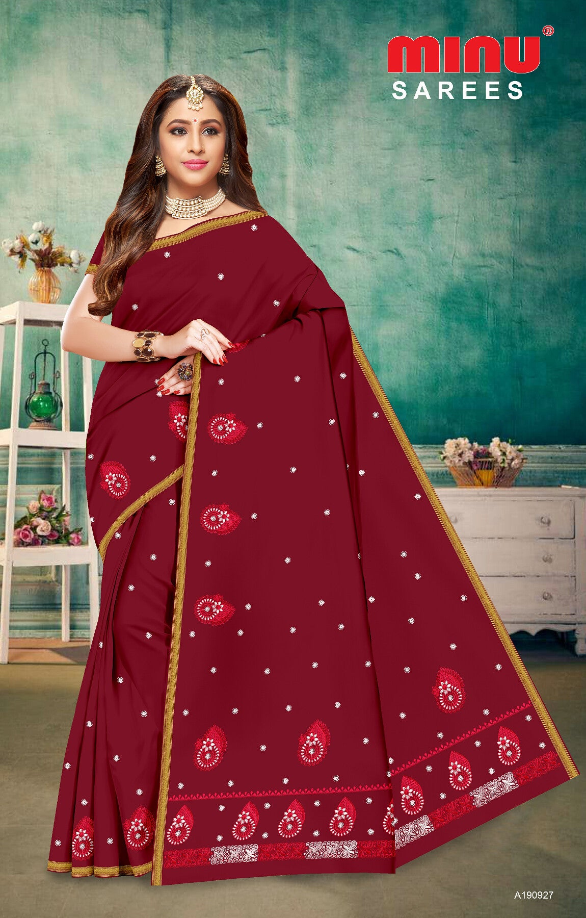 Sayema EMB Saree (Special Rate) (8P)