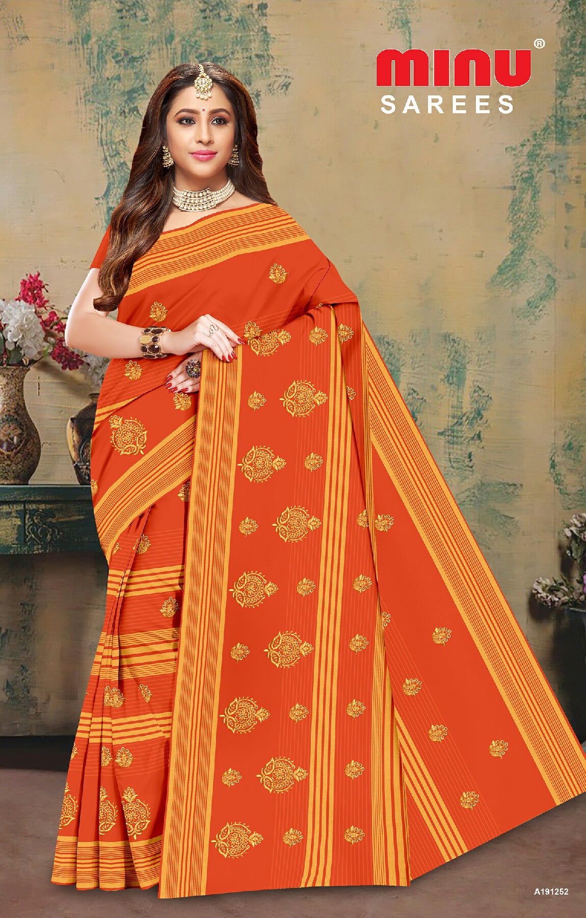 Surbhi EMB Saree (Special Rate) 8pcs