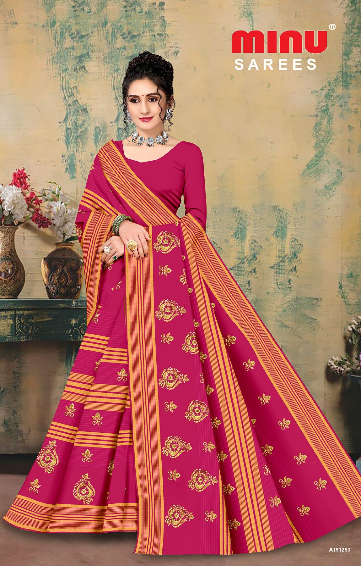 Surbhi EMB Saree (Special Rate) 8pcs