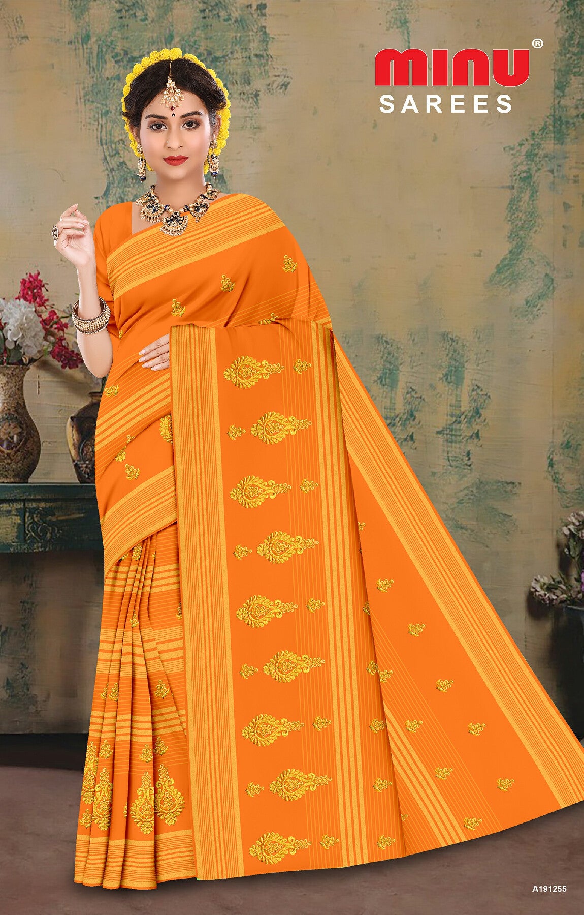 Surbhi EMB Saree (Special Rate) 8pcs