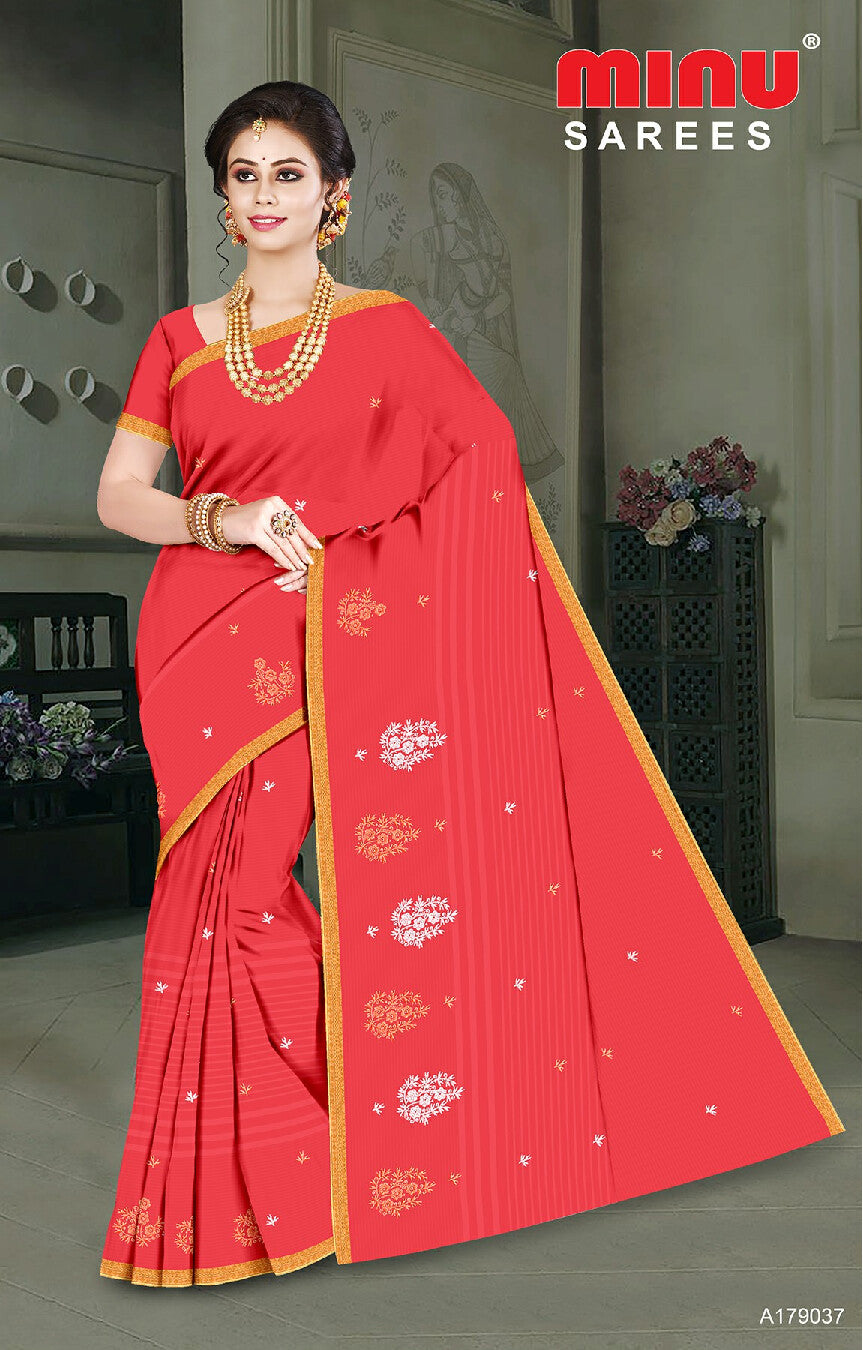 Embroidered Saree Shanaya EMB (Special Rate)(8P)