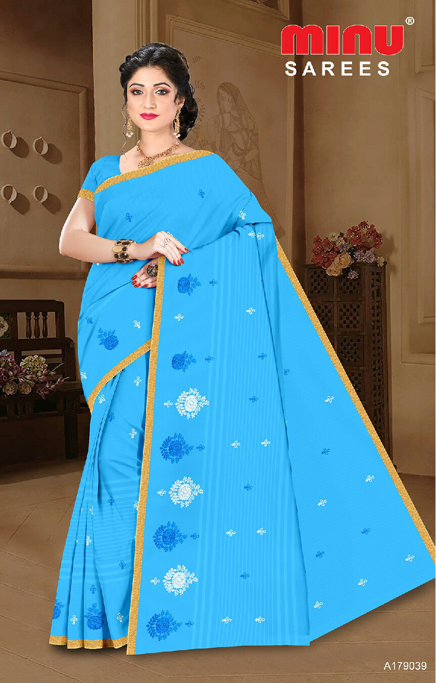 Embroidered Saree Shanaya EMB (Special Rate)(8P)