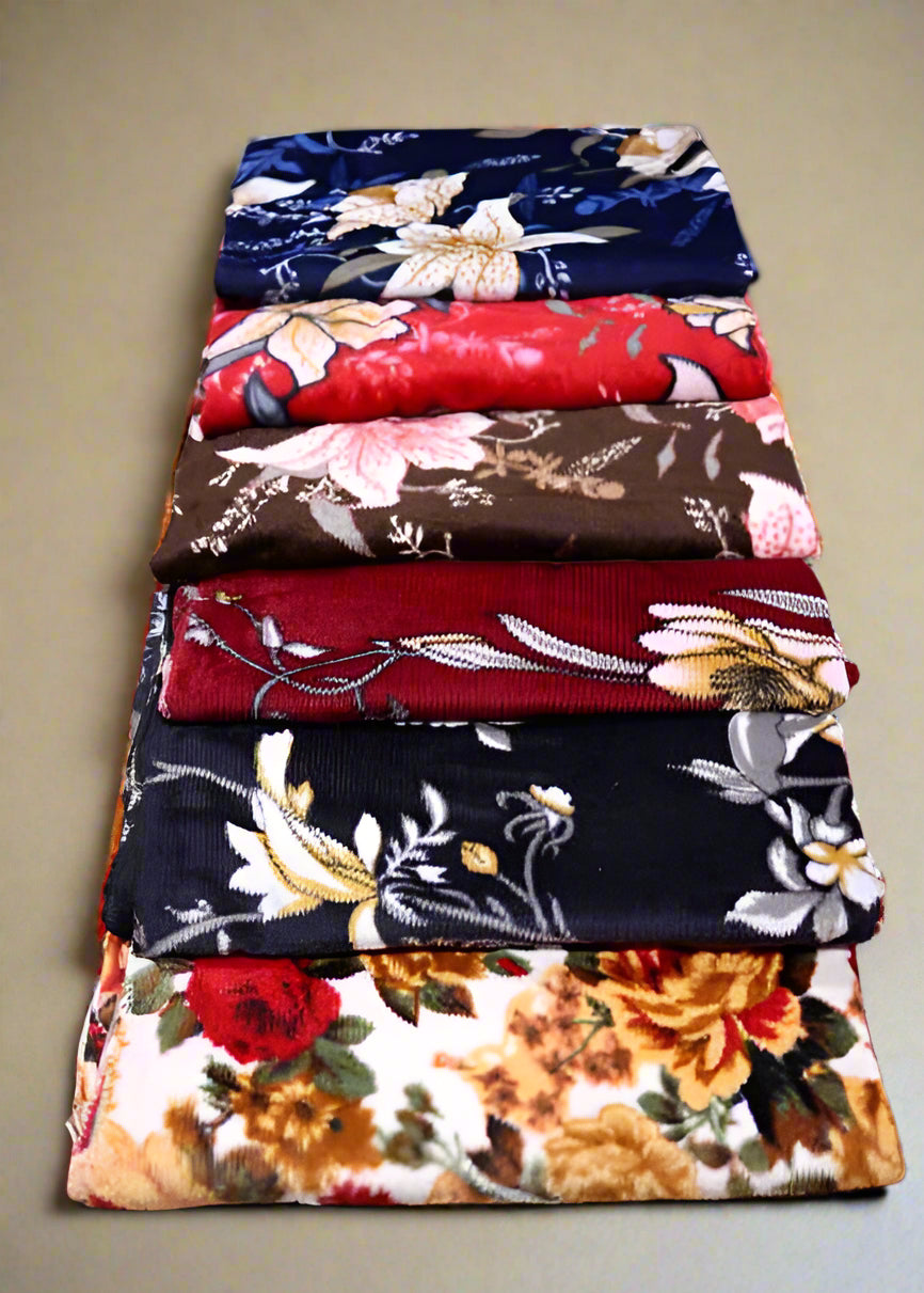 Woolen Designer Shawl Maria (Special Rate) - Assorted 10 Pcs Set