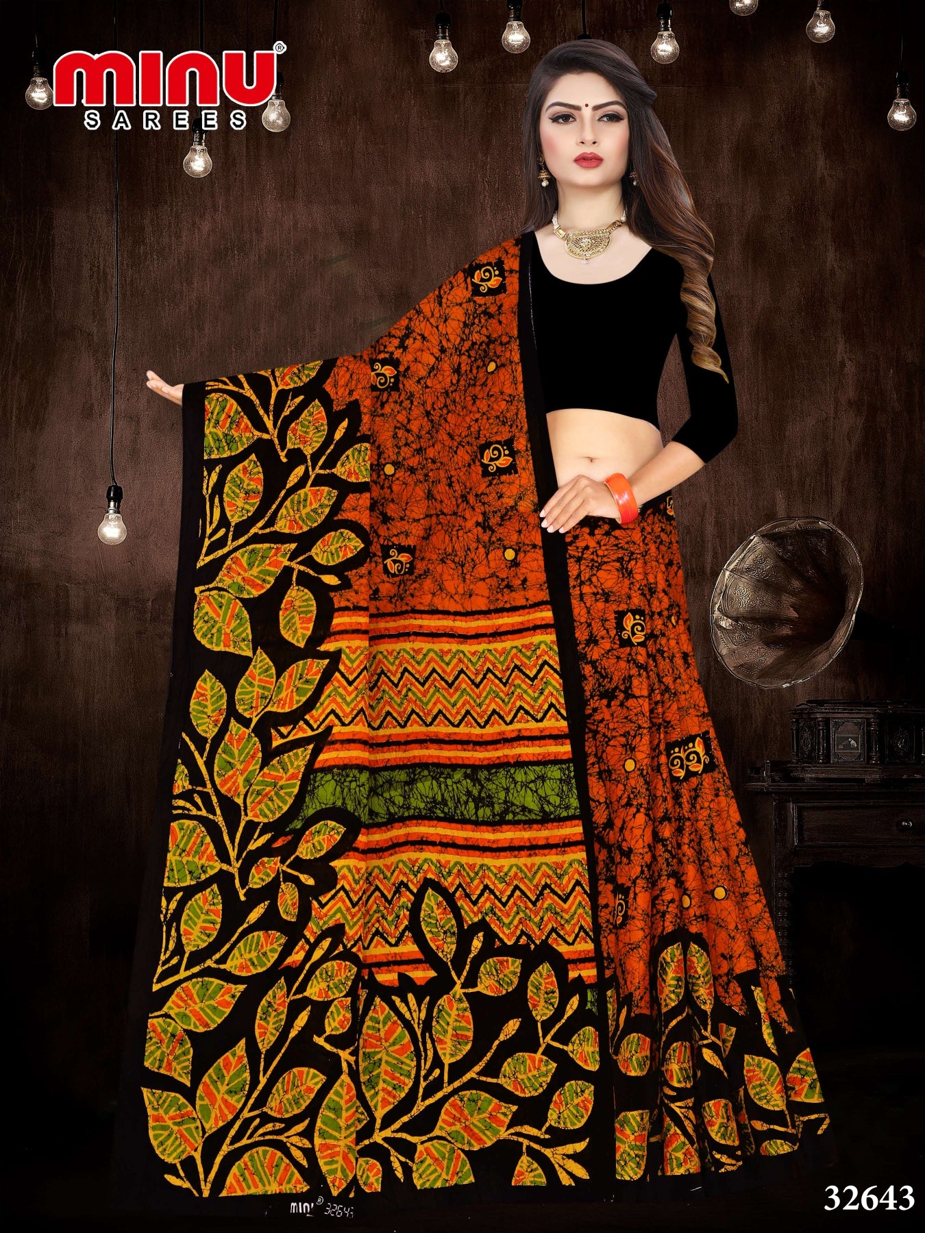 best offers of color printed cotton saree for wholesale 