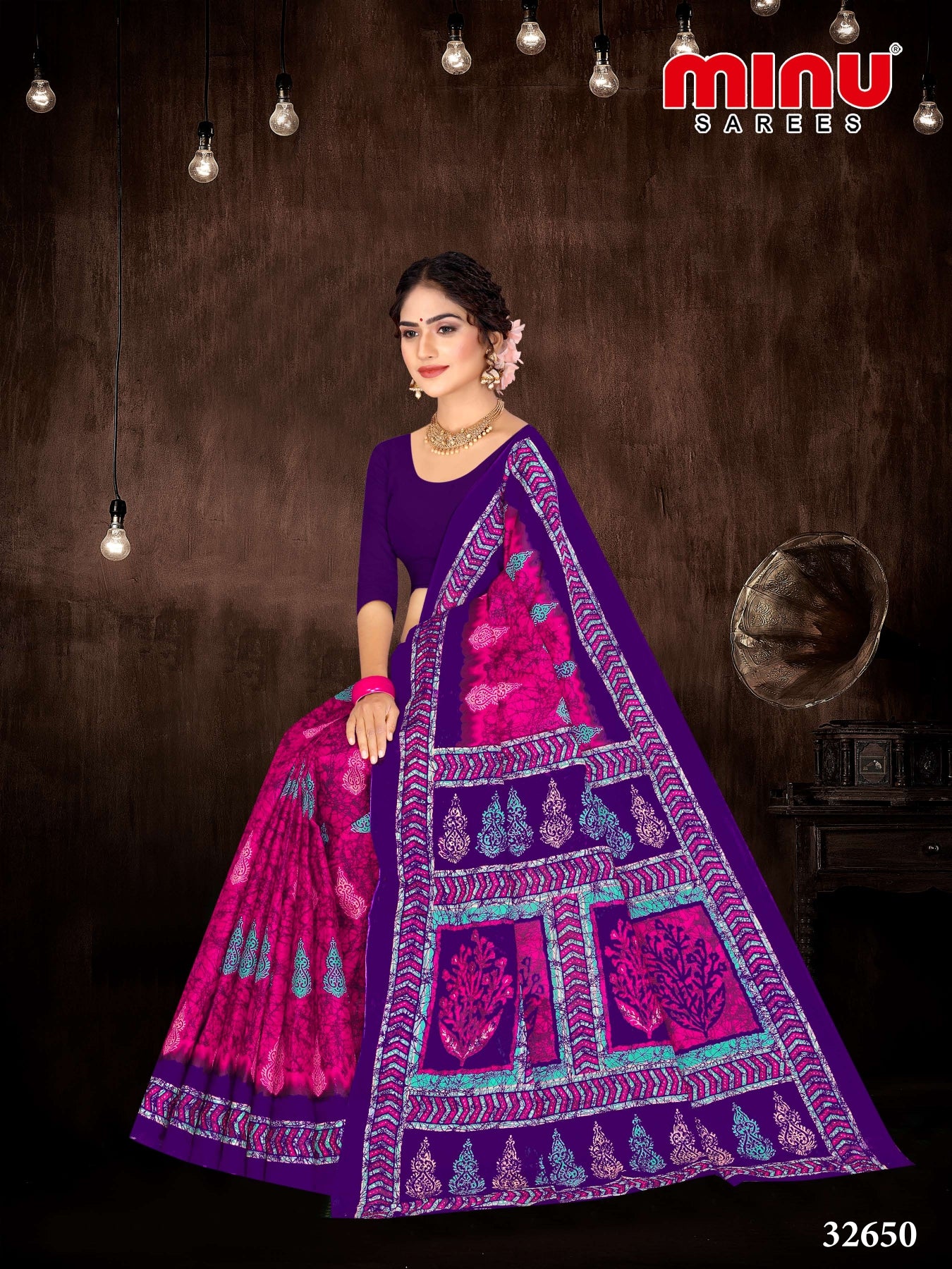 best color printed cotton saree for wholesale 
