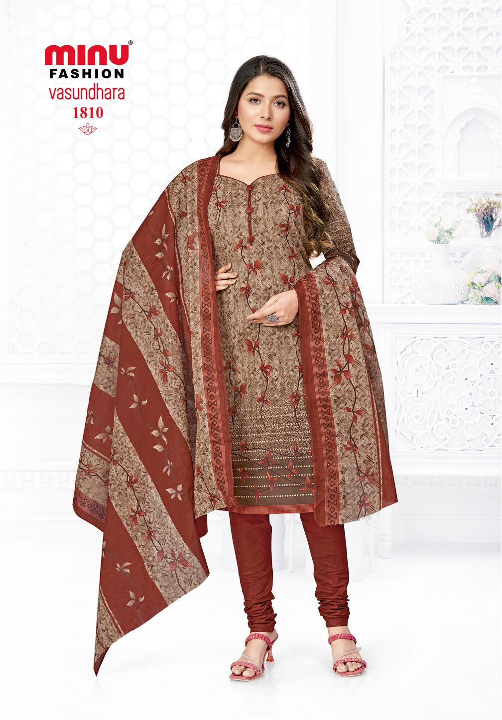 unstitched cotton salwar suit with dupatta