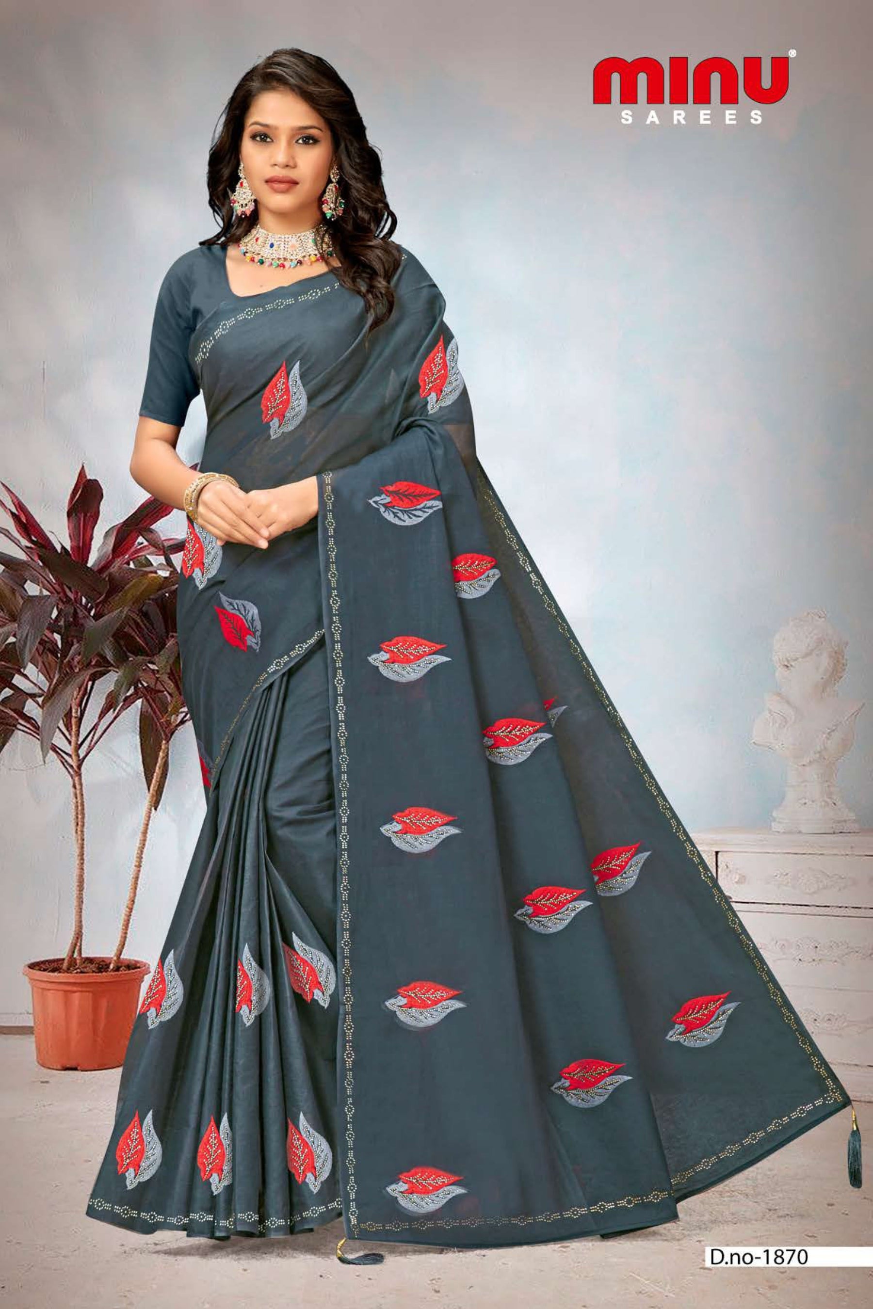 Best offers on embroidery sarees for women and girls 