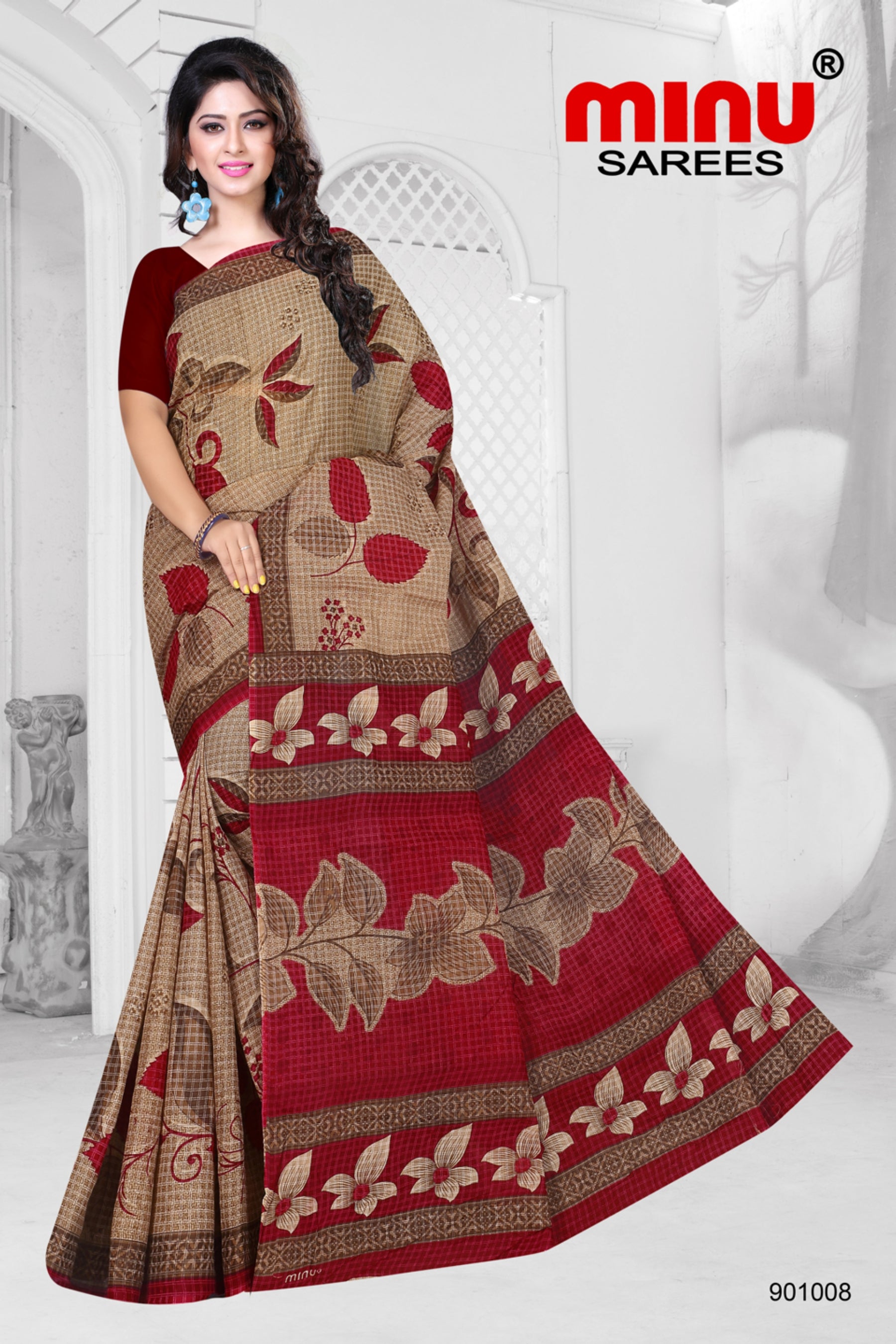 Best quality printed saree for wholesale