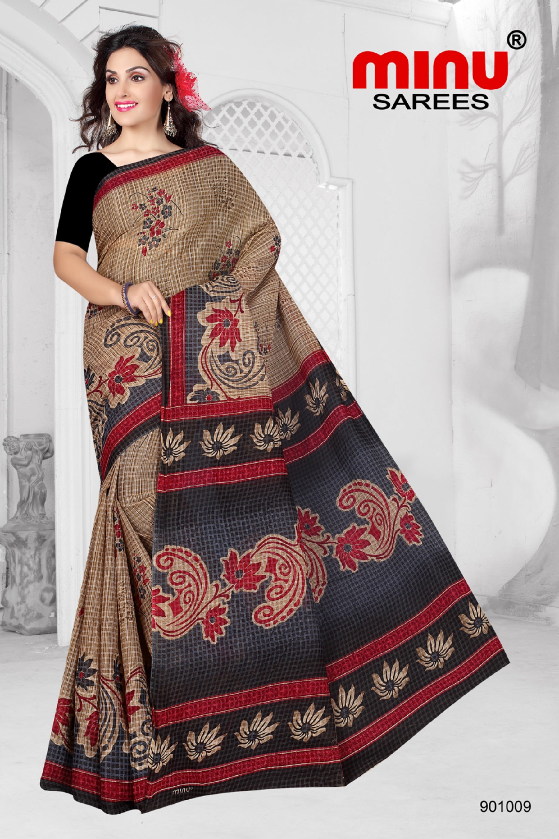 Cotton printed saree for women at low prices