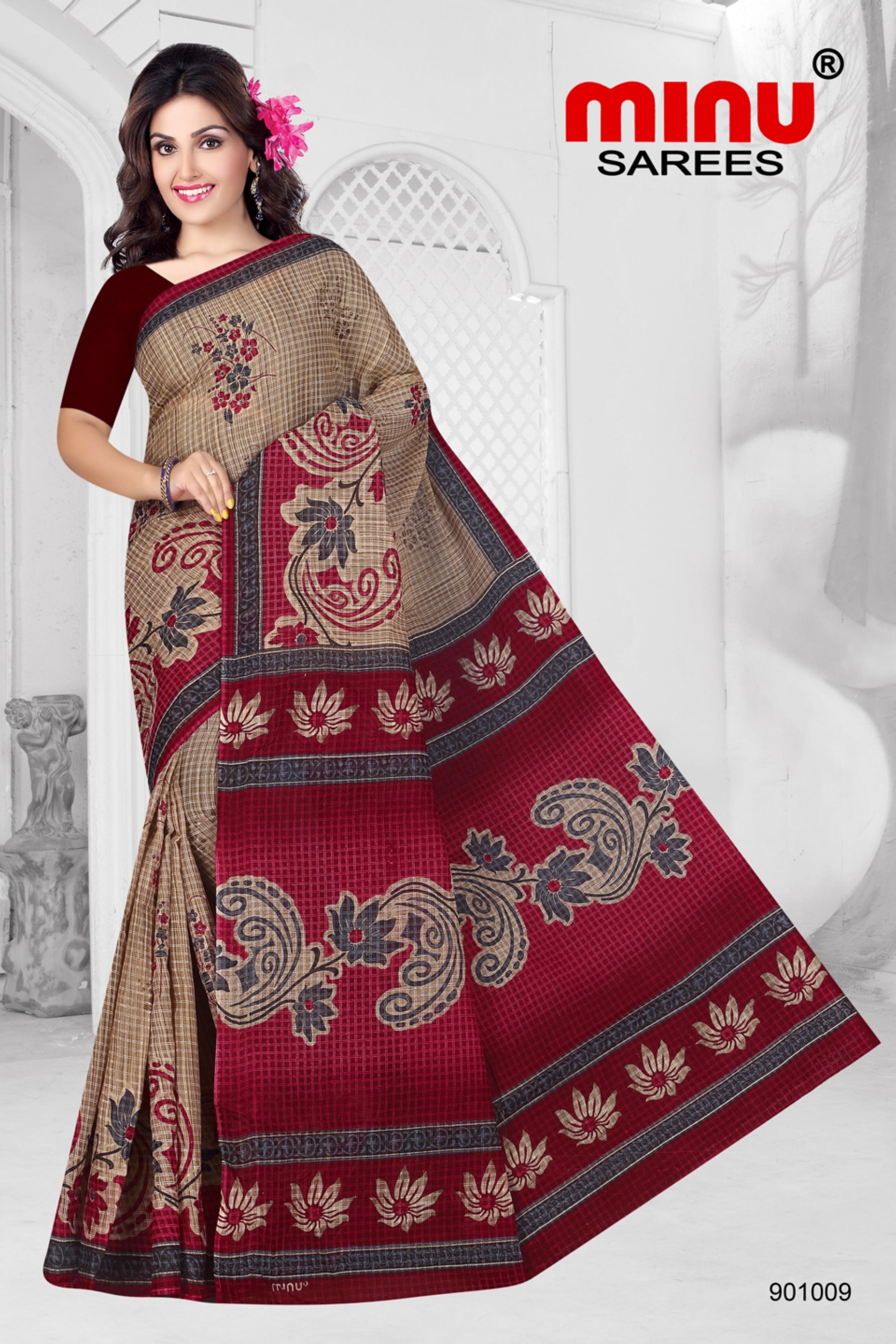 Top-quality printed saree for retailers online