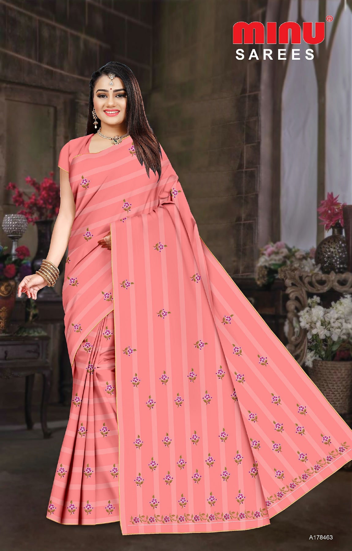 embroidery saree for women and girls 