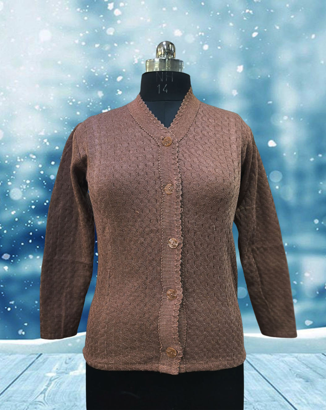 brown bulk wool sweaters for women and girls 