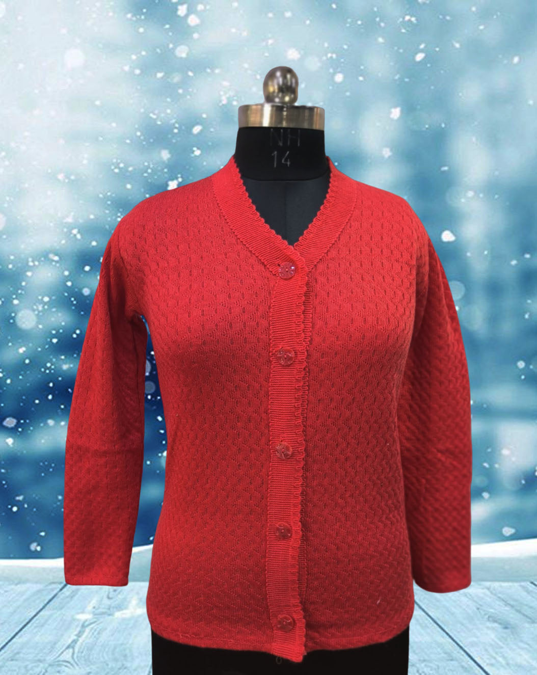 women sweater wholesale in red color 