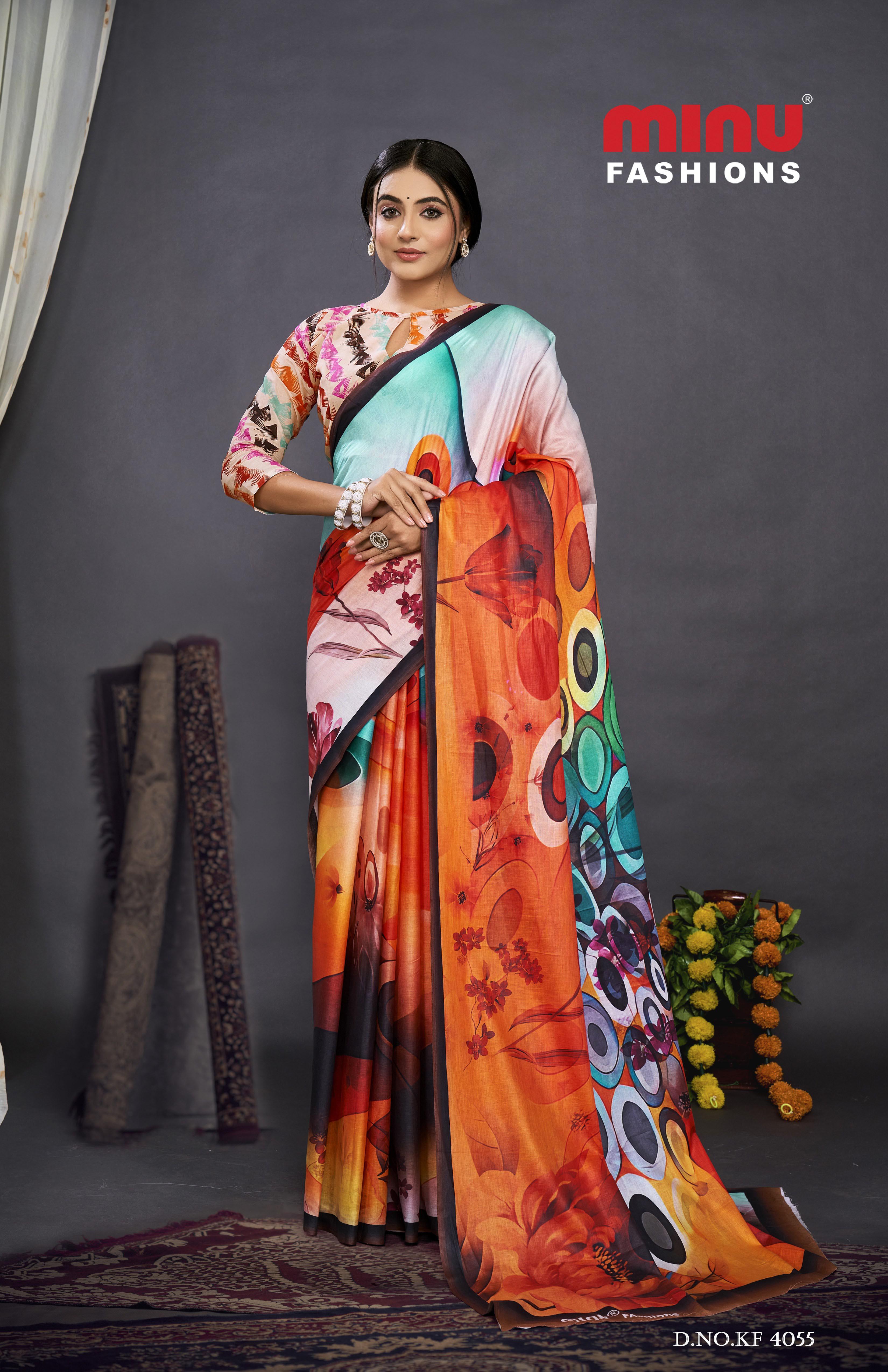 Ambersariya V-4 Saree (8pcs)