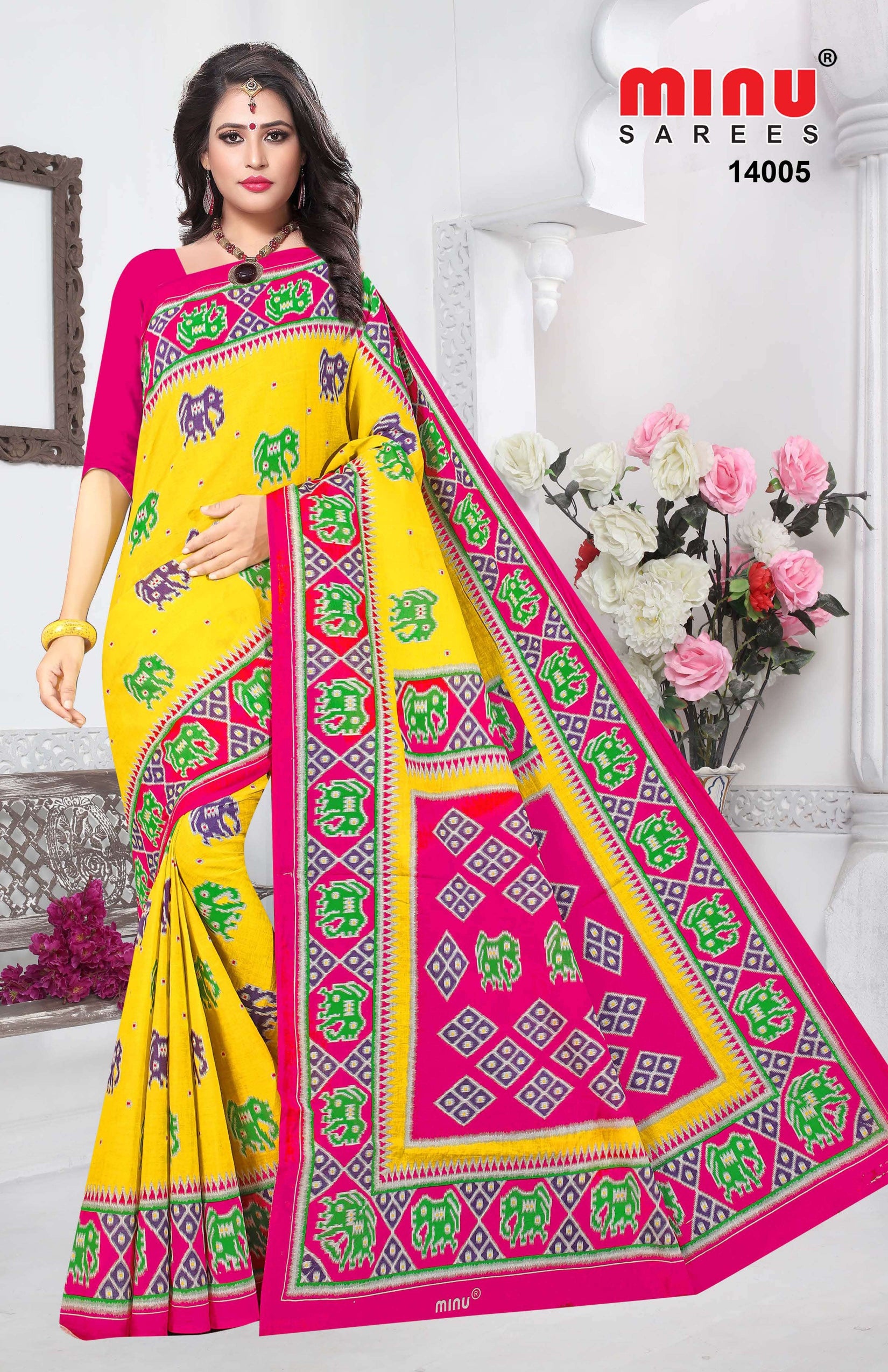 Printed Saree-India Beauty Patola(12P)