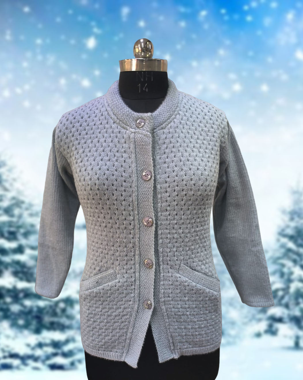 ladies winter wear wholesale in grey color at low prices 