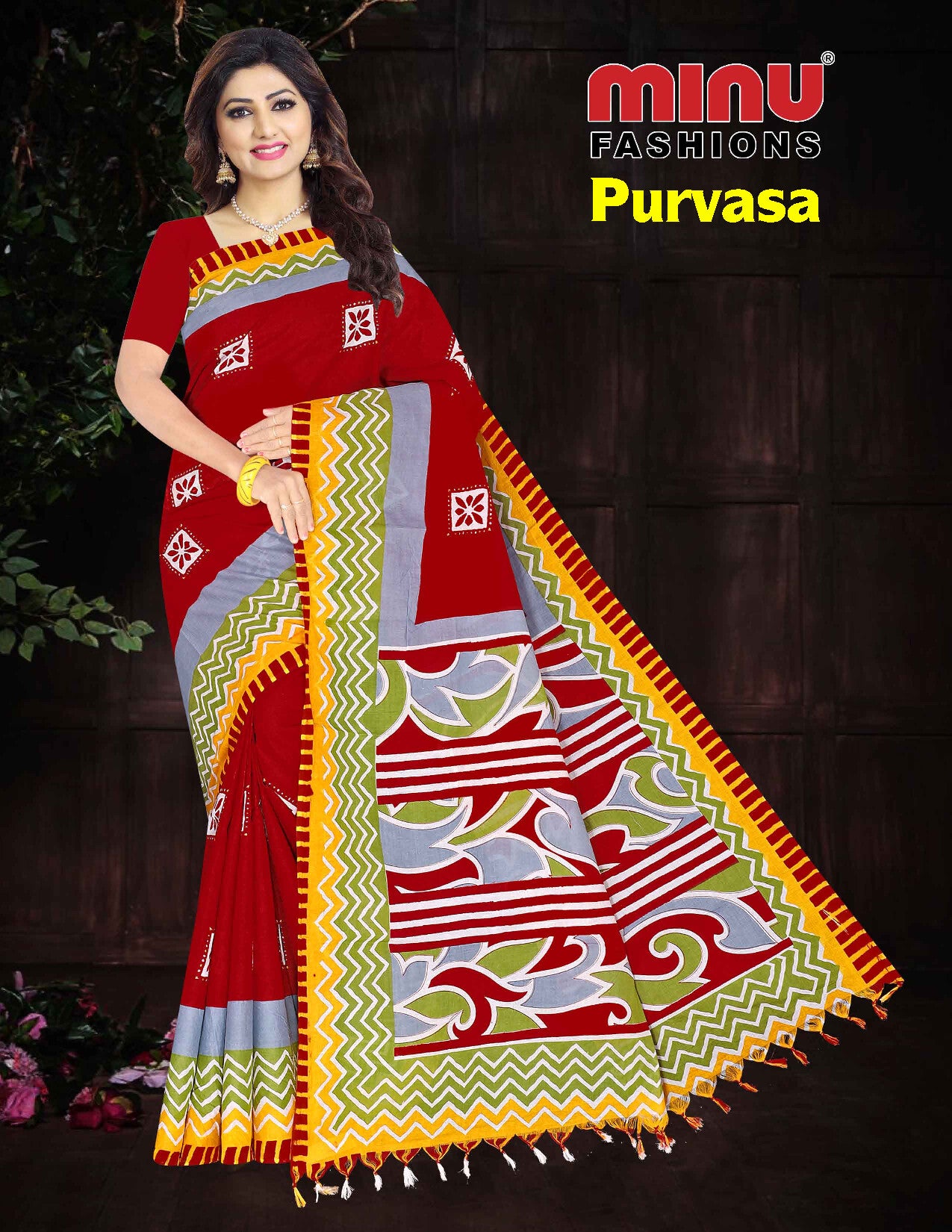 Malai Cotton Saree- Minu Purvasa (10P)