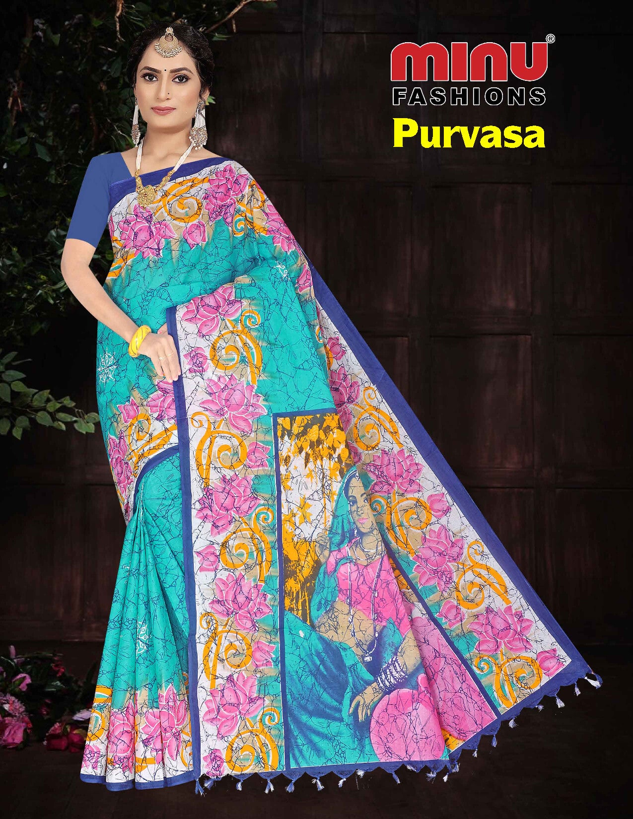 Malai Cotton Saree- Minu Purvasa (10P)