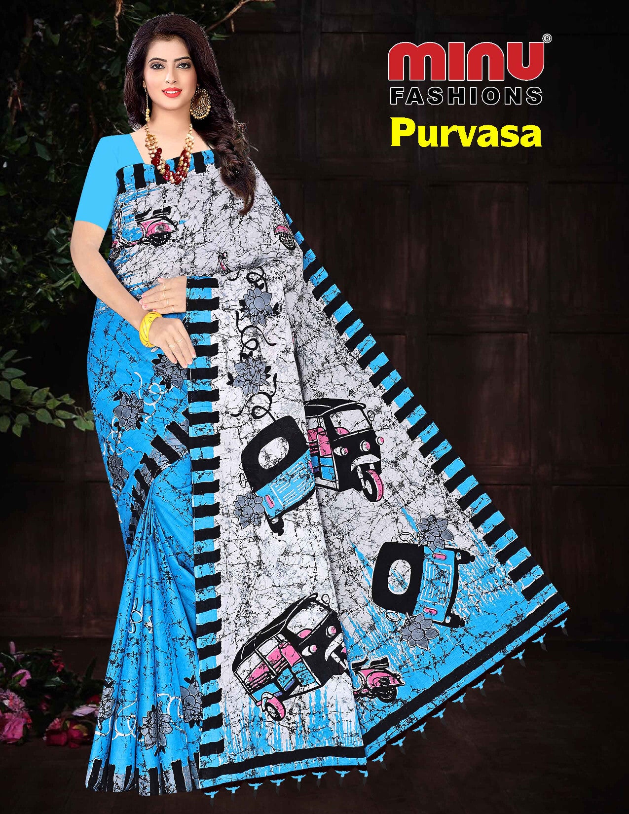 Malai Cotton Saree- Minu Purvasa (10P)