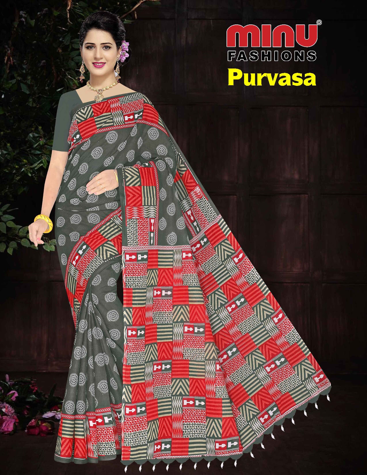 Malai Cotton Saree- Minu Purvasa (10P)