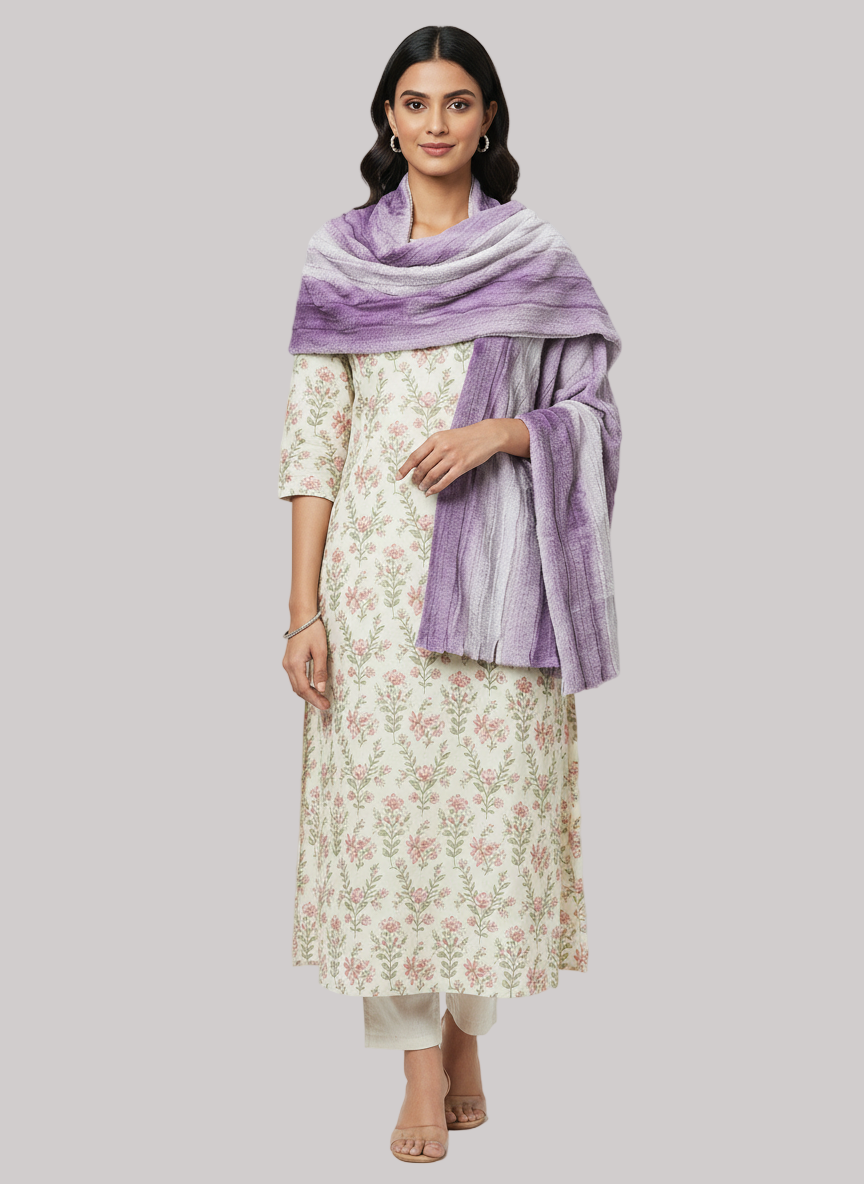 Woolen Designer Shawl Kashmira (Special Rate) - Assorted 10 Pcs Set