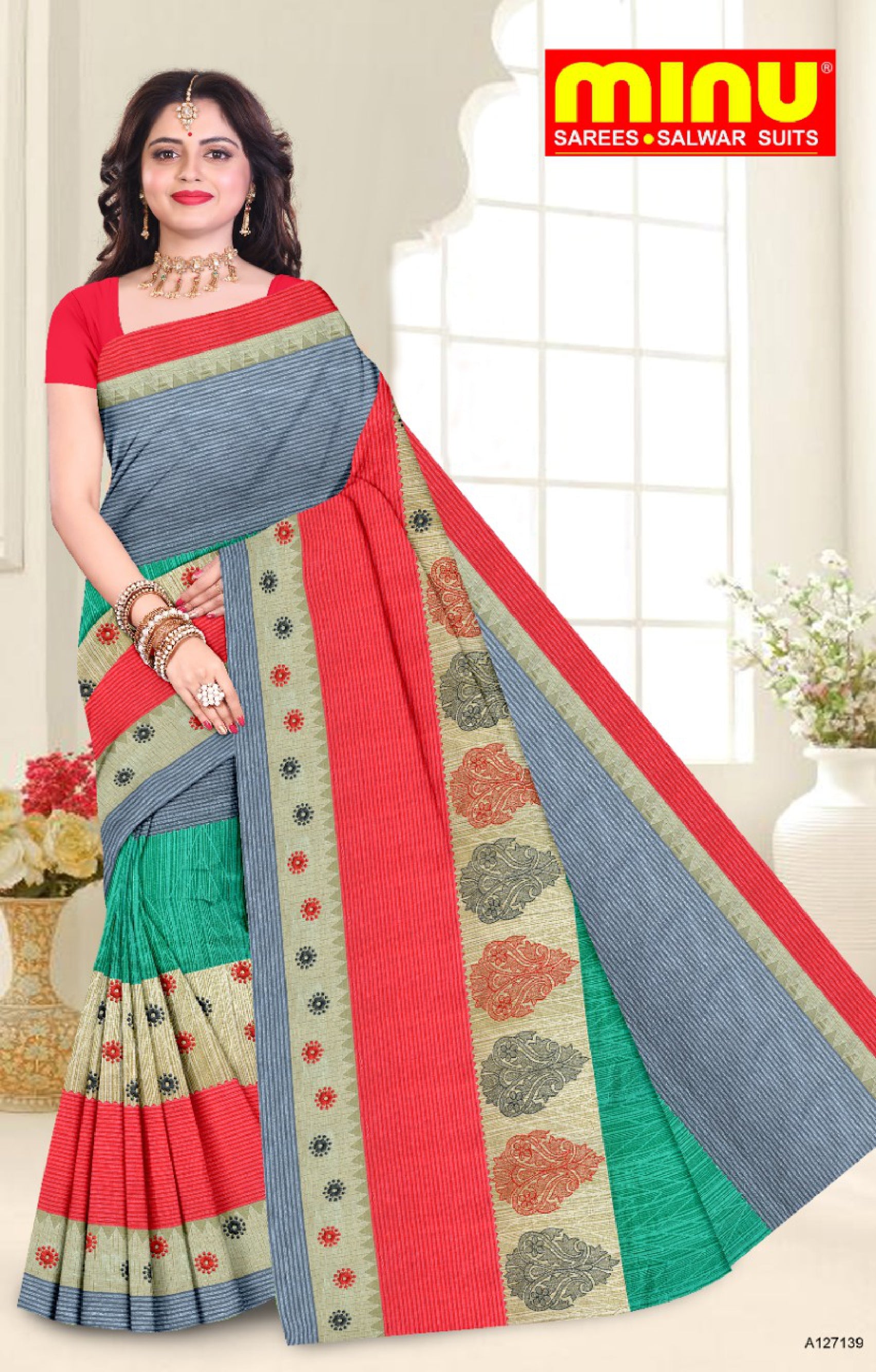  embroidered saree online for sale
