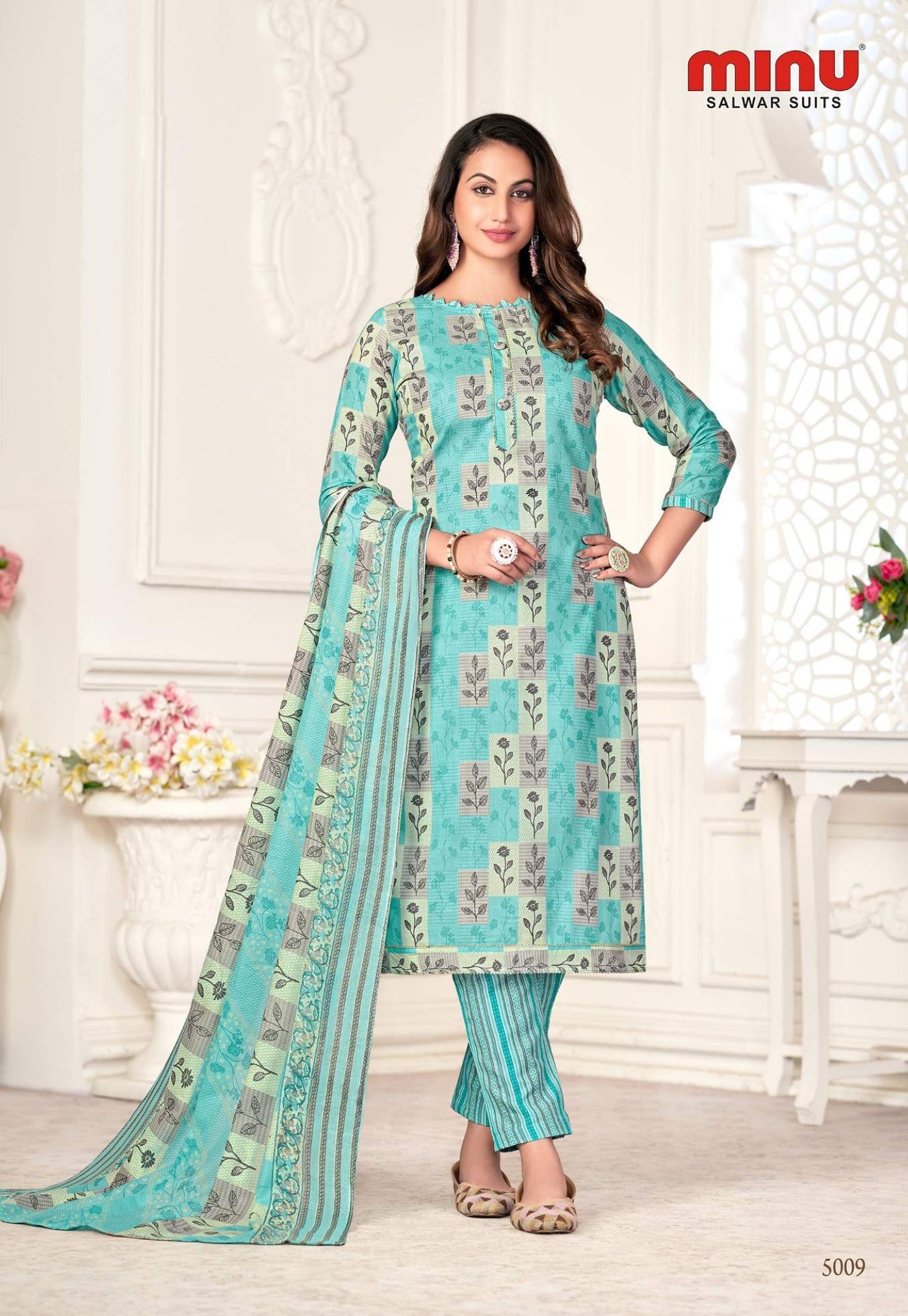 Best printed color cotton salwar suit for sale online