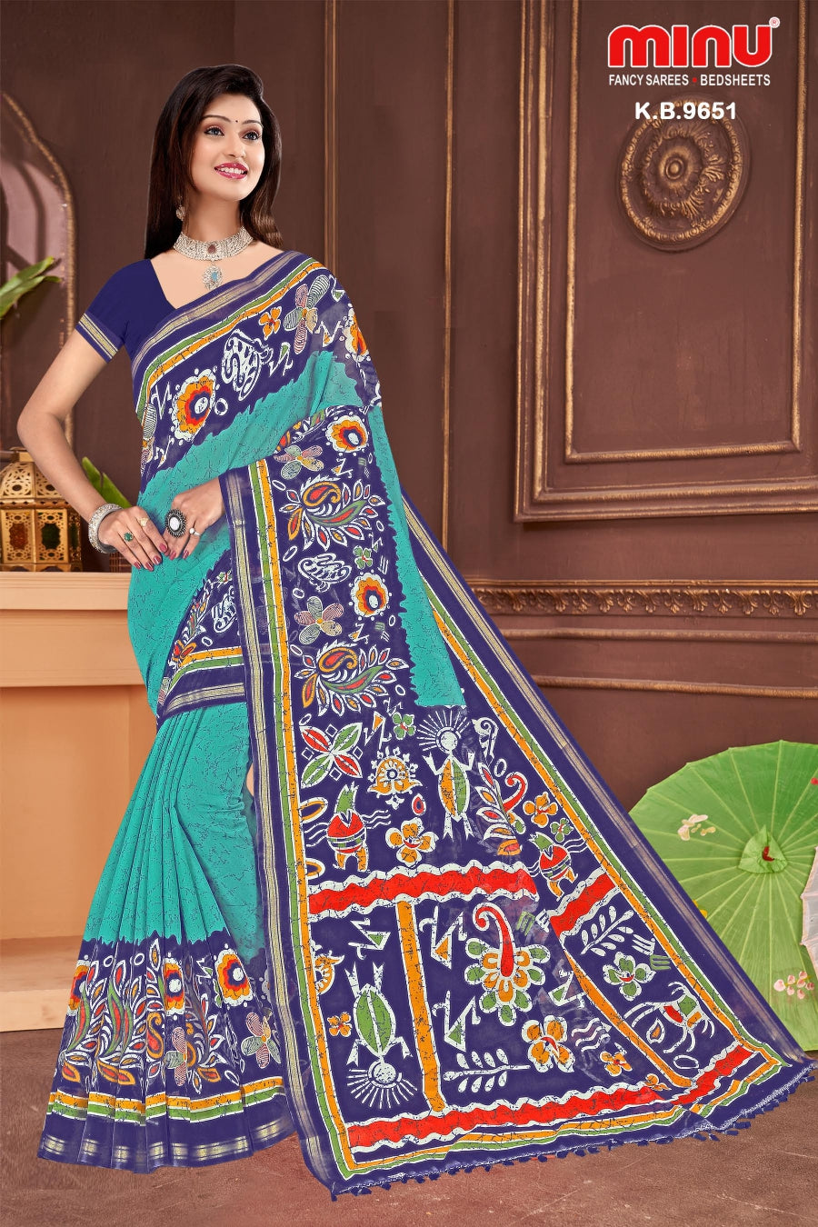 Best designed fancy saree wearing woman image