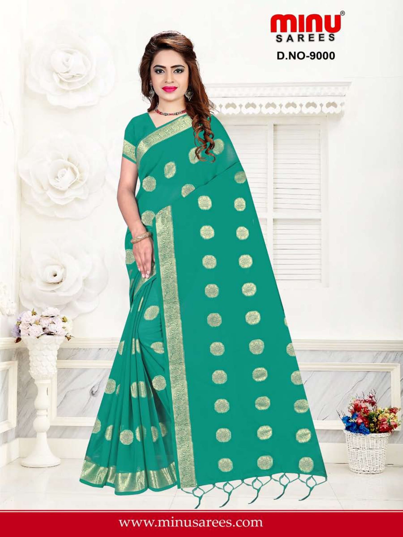 top-quality fancy saree with classy design image